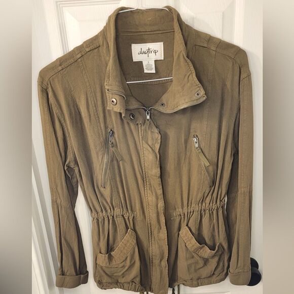 Daytrip Jacket Olive Green Full Zip Military Style From The Buckle   - S… - Picture 4 of 8